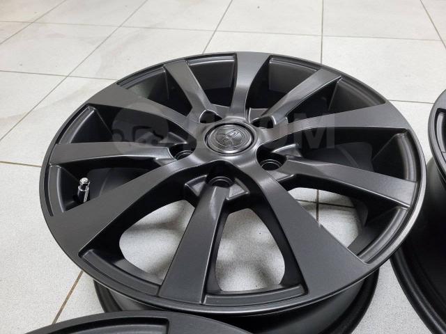 Красавцы черный матовый Тойота 16" (5*114.3) 6.5j et+45 цо60.1мм Toyota