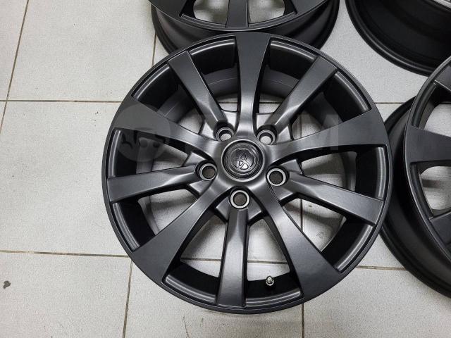 Красавцы черный матовый Тойота 16" (5*114.3) 6.5j et+45 цо60.1мм Toyota